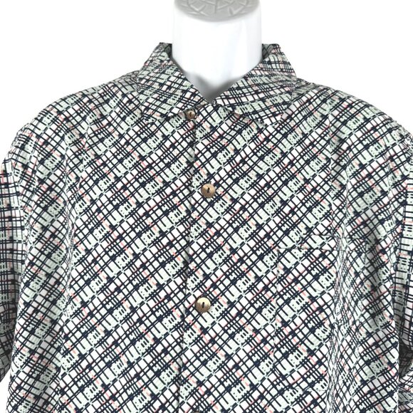 Coolibar‎ Safari Camp Shirt Mens Large Short Sleeve Printed Colorful NWT TP-3160 - Picture 3 of 13